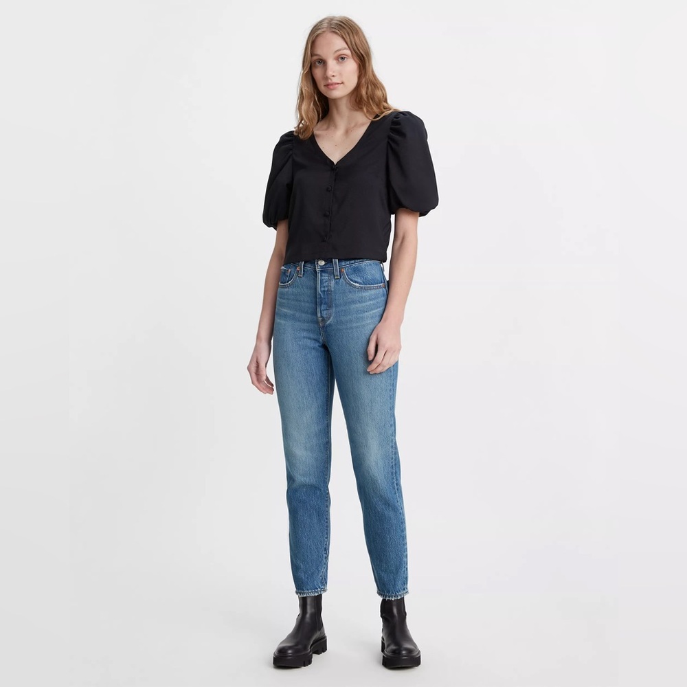 Premium Levis Levi’s WEDGIE ICON FIT ANKLE WOMEN'S JEANS, blue, size 28